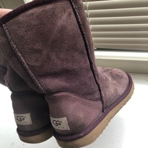 Plum colored size 6 Uggs.